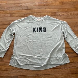 Long sleeve top/Always be kind